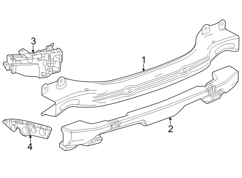 2024 Chevy Trax Bumper & Components - Rear Diagram 2 - Thumbnail