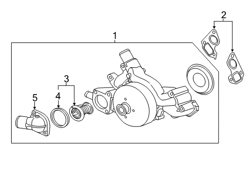 2017 GMC Sierra 2500 HD Water Pump Diagram 1 - Thumbnail