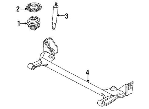 1986 Chevy Spectrum Rear Suspension Diagram 2 - Thumbnail