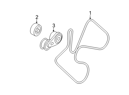 2014 GMC Sierra 2500 HD Belts & Pulleys, Cooling Diagram 2 - Thumbnail