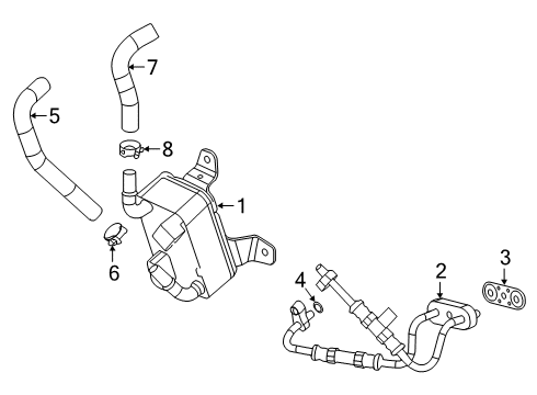 2019 Cadillac CT6 Trans Oil Cooler Diagram