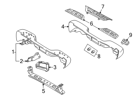 2002 Chevy Avalanche 1500 Rear Bumper Diagram