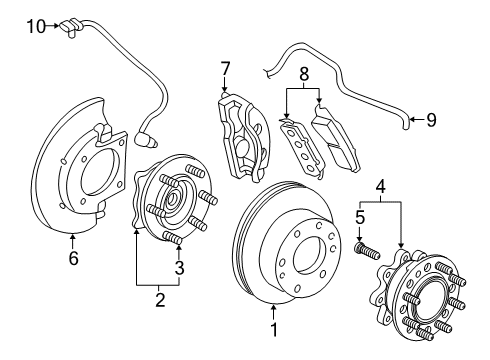 2016 Chevy Express 3500 Brake Components, Brakes Diagram 1 - Thumbnail