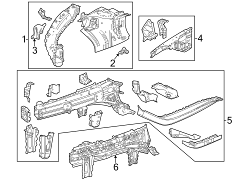 2024 Buick Encore GX RAIL ASM-F/CMPT INR SI Diagram for 60007993