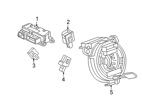 2022 Chevy Bolt EUV Air Bag Components Diagram