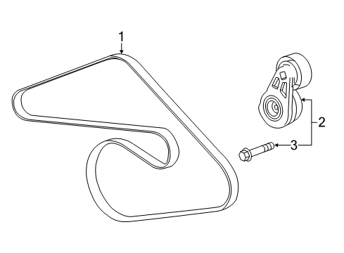 2015 Cadillac ATS Belts & Pulleys Diagram