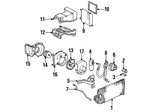 1997 Chevy Tahoe HVAC Case Diagram 2 - Thumbnail