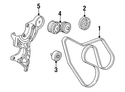 1991 Chevy K1500 Belts & Pulleys, Maintenance Diagram 2 - Thumbnail