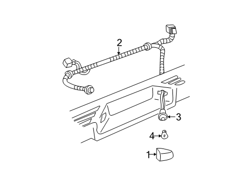 2001 GMC Sierra 1500 HD License Lamps Diagram