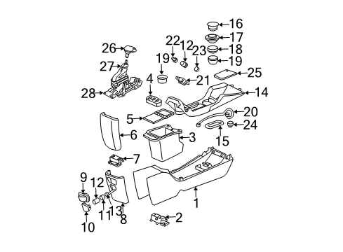 2005 Chevy Monte Carlo Harness Assembly, Accessory Power Receptacle Diagram for 12189726