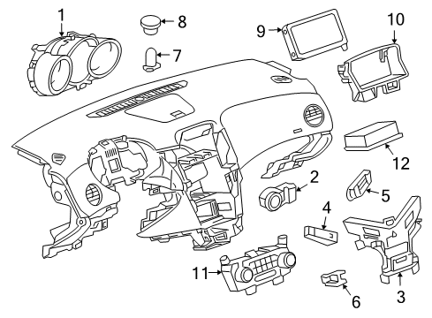 2014 Chevy Cruze A/C & Heater Control Units Diagram 2 - Thumbnail