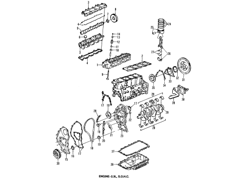 1994 Buick Skylark Engine Parts & Mounts, Timing, Lubrication System Diagram 4 - Thumbnail