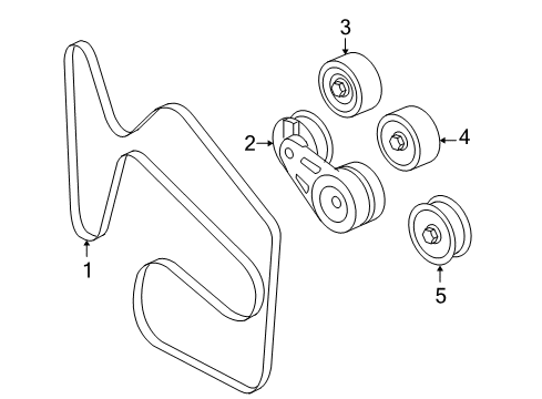 2008 Pontiac G6 Belts & Pulleys Diagram