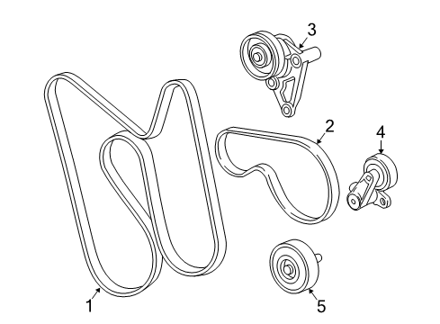 2004 Chevy SSR Belts & Pulleys, Cooling Diagram