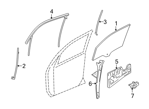 2008 Pontiac Torrent Front Door Diagram 1 - Thumbnail