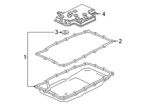 2023 Cadillac Escalade Transmission Components Diagram