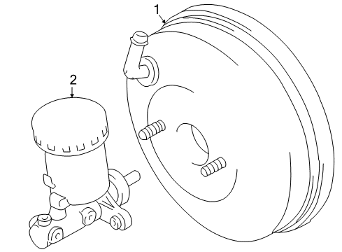 2004 Chevy Tracker Cylinder Asm,Brake Master (On Esn) Diagram for 91174779