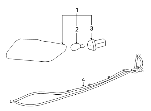 2008 Saturn Vue Rear Lamps - Side Marker Lamps Diagram 2 - Thumbnail