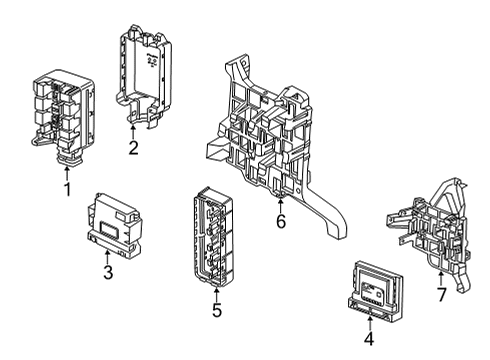 2024 GMC Sierra 3500 HD Fuse & Relay Diagram 2 - Thumbnail