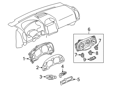 2007 Saturn Vue Instruments & Gauges Diagram 2 - Thumbnail