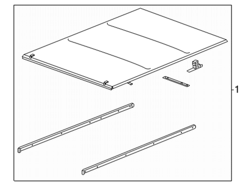 2021 Chevy Silverado 2500 HD Exterior Trim - Pick Up Box Diagram 6 - Thumbnail