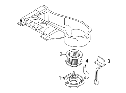 2005 Chevy Monte Carlo Blower Motor & Fan, Air Condition Diagram