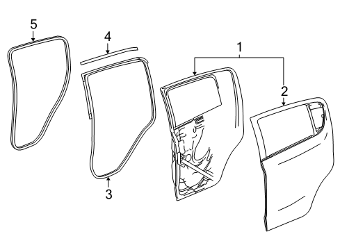 2017 Chevy Spark Rear Door Diagram