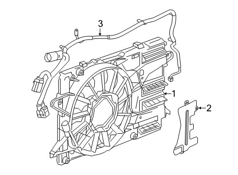 2020 Buick Regal Sportback Cooling System, Radiator, Water Pump, Cooling Fan Diagram 1 - Thumbnail