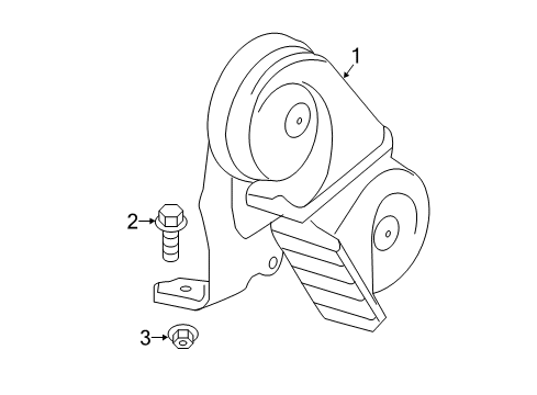 2022 GMC Terrain Horn Diagram