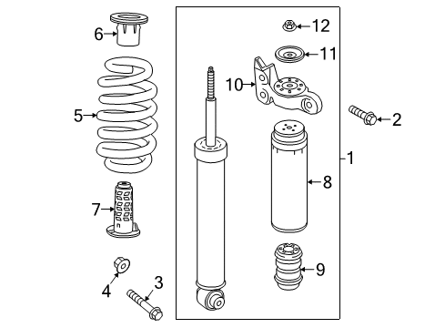 2018 Buick Enclave Shocks & Components - Rear Diagram 4 - Thumbnail