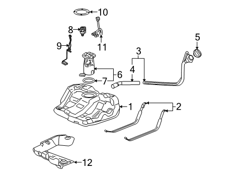 2008 Buick LaCrosse Fuel Supply Diagram