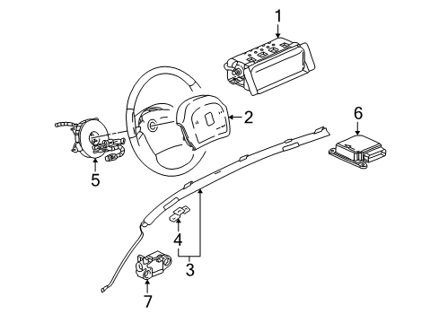 2007 Saturn Vue Air Bag Components Diagram