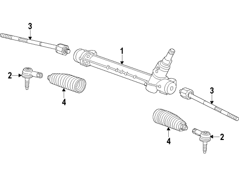 2014 Buick Encore Steering Column & Wheel, Steering Gear & Linkage Diagram 4 - Thumbnail