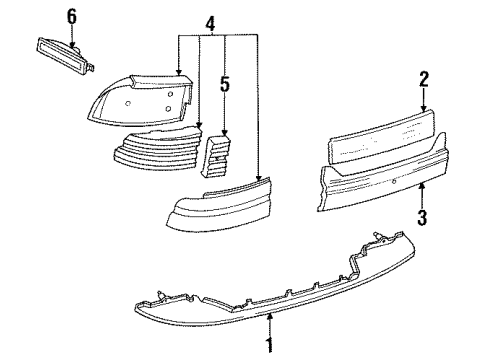 1994 Chevy Beretta Tail Lamps Diagram