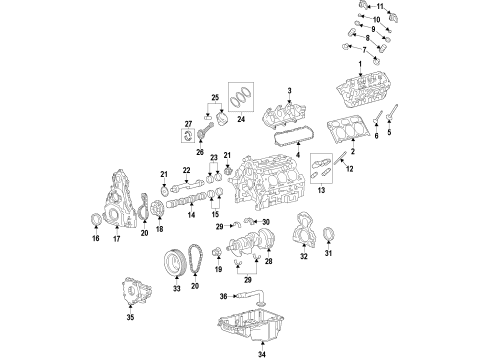 2014 Chevy Silverado 1500 Engine Parts & Mounts, Timing, Lubrication System Diagram 2 - Thumbnail