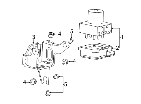 2012 Buick LaCrosse ABS Components, Electrical Diagram