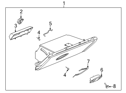 2005 Saturn Ion Glove Box Diagram 1 - Thumbnail