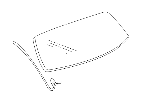 2005 Chevy Monte Carlo Cable Asm,Radio Antenna Diagram for 15324071