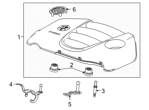 2012 Buick Regal Engine Appearance Cover Diagram