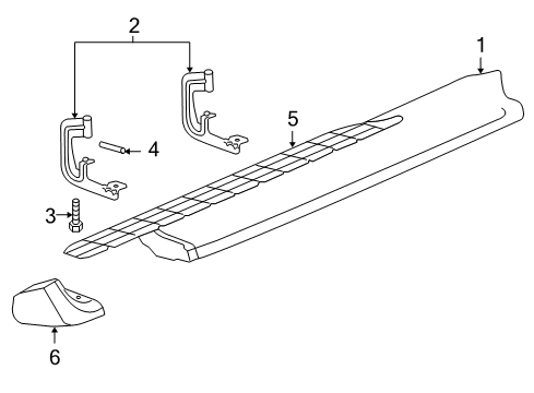 2005 Chevy Suburban 2500 Running Board Diagram 1 - Thumbnail