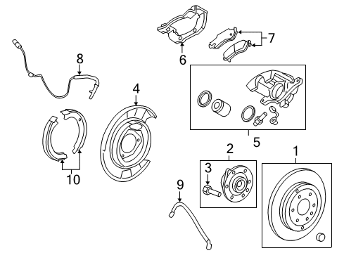 2017 GMC Acadia Limited Parking Brake Diagram 1 - Thumbnail