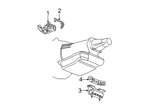 2006 Chevy Trailblazer Engine & Trans Mounting Diagram 2 - Thumbnail