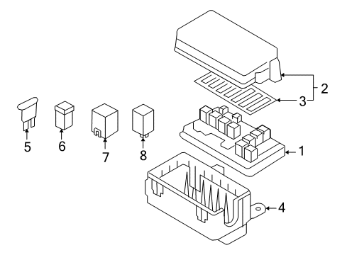 2010 Pontiac G3 Fuse & Relay Diagram 1 - Thumbnail