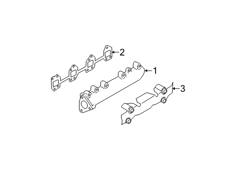 2010 GMC Sierra 3500 HD Exhaust Manifold Diagram 2 - Thumbnail