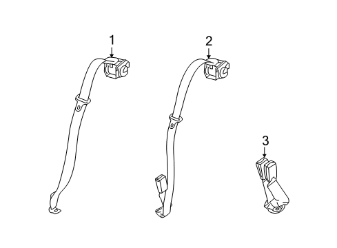 2008 Pontiac G5 Seat Belt Diagram 2 - Thumbnail