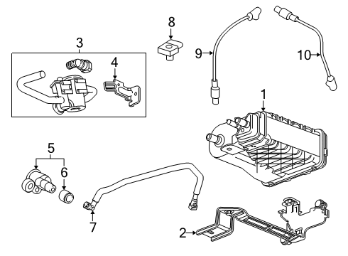 2021 GMC Sierra 1500 Emission Components Diagram 4 - Thumbnail