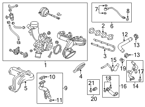 2013 Chevy Sonic Turbocharger, Engine Diagram