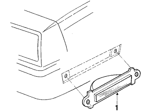 1985 Chevy Cavalier Lamp Asm,Front Side Marker Diagram for 915215