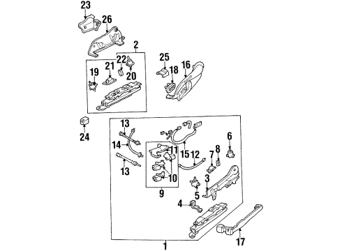 1995 Chevy Lumina Panel, Finish Driver Seat Bottom Side Inner *Neutral Diagram for 16791191