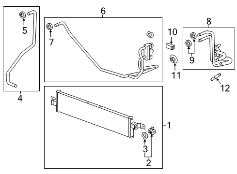 2020 Cadillac XT5 Trans Oil Cooler Diagram 2 - Thumbnail